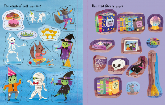 9781805070856 Usborne First Sticker Book Halloween [9]