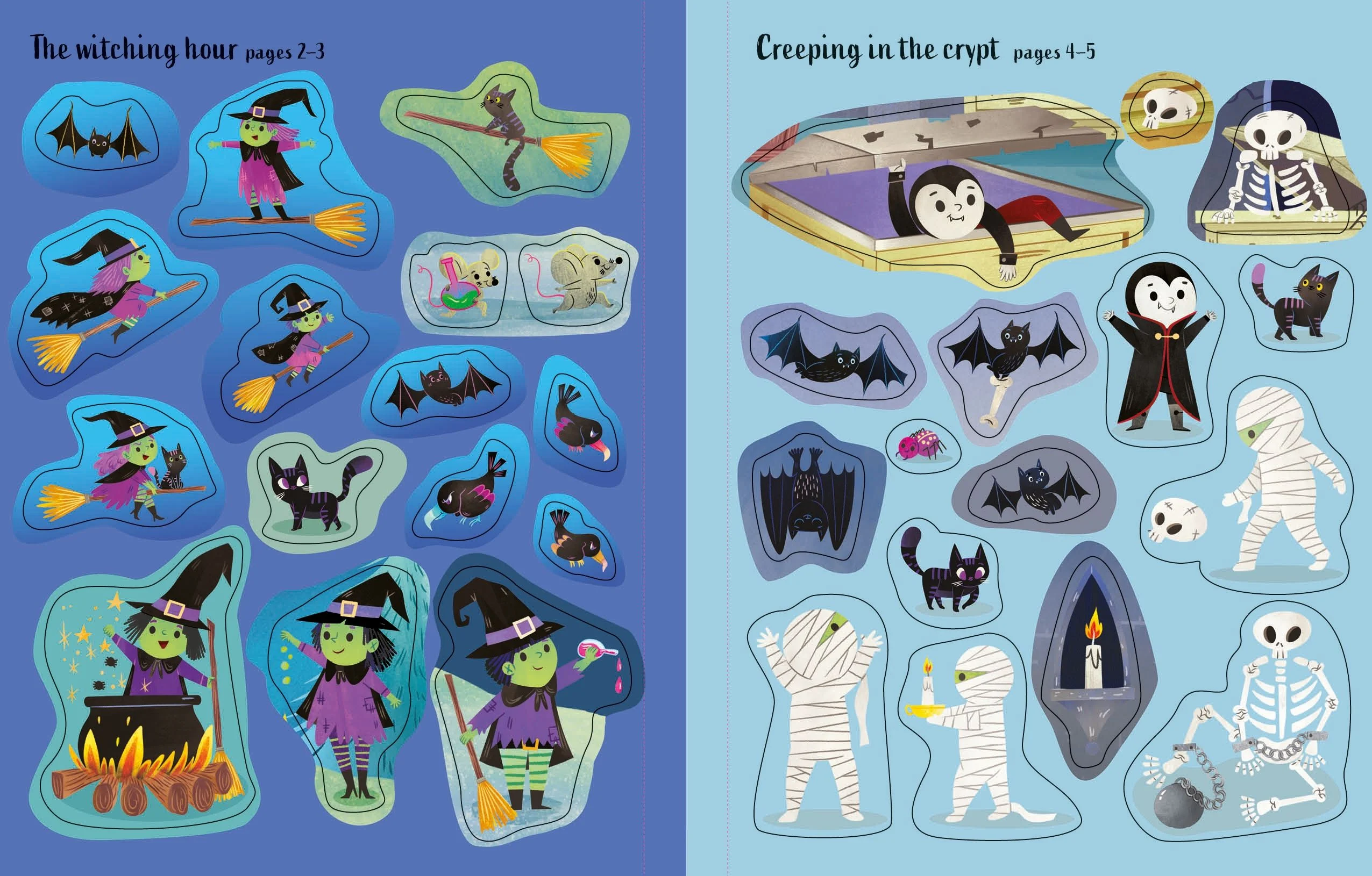 9781805070856 Usborne First Sticker Book Halloween [8]