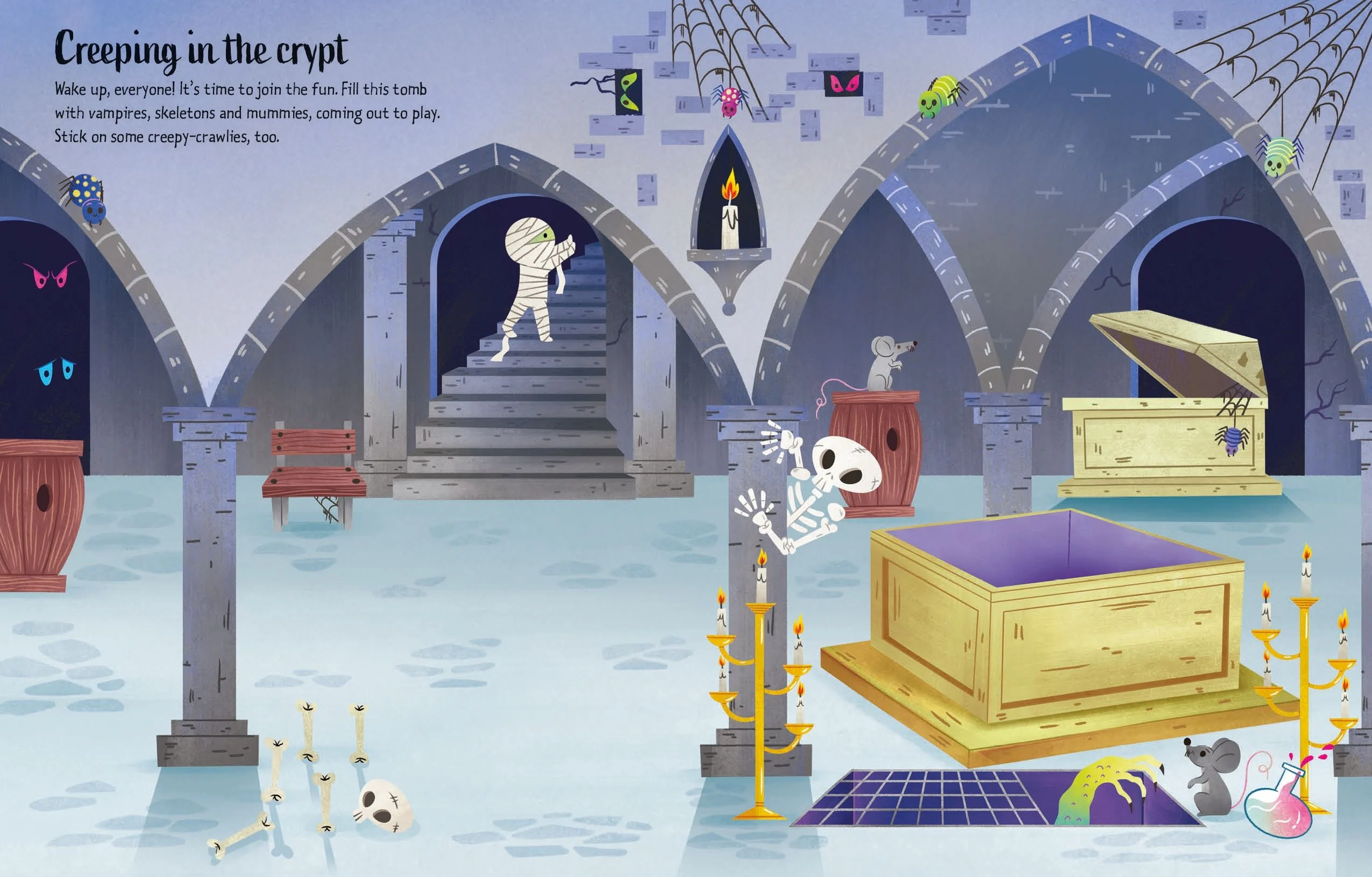9781805070856 Usborne First Sticker Book Halloween [2]