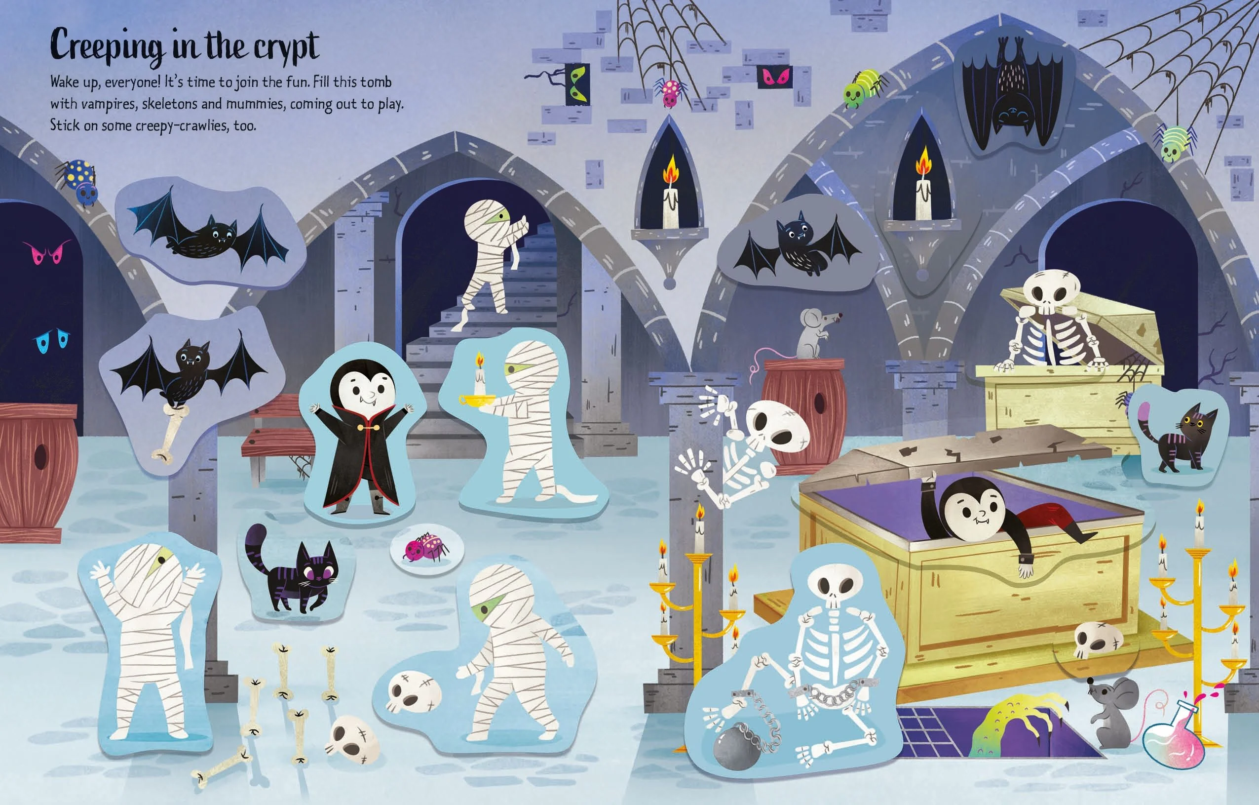 9781805070856 Usborne First Sticker Book Halloween [3]