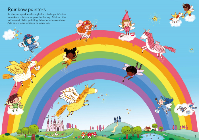 9781474992008 Usborne Little First Stickers Rainbows [4]