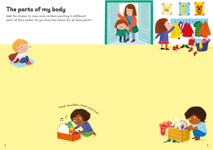 9781835409565 Usborne Little First Stickers My Body [2]