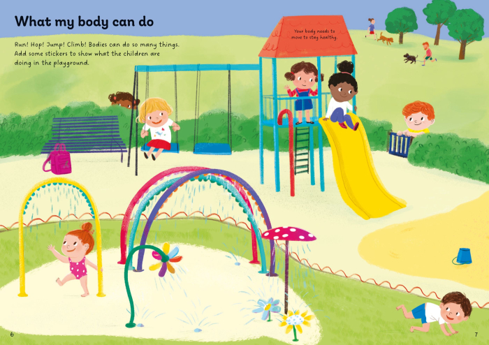 9781835409565 Usborne Little First Stickers My Body [4]
