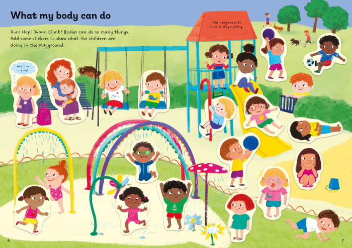 9781835409565 Usborne Little First Stickers My Body [5]