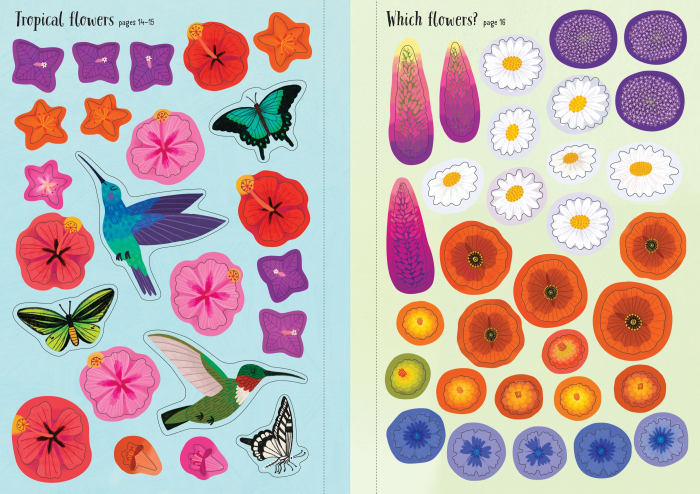 9781474986571 Usborne Little First Stickers Flowers [3]