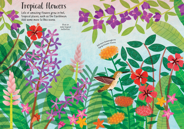 9781474986571 Usborne Little First Stickers Flowers [2]