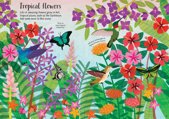9781474986571 Usborne Little First Stickers Flowers [4]