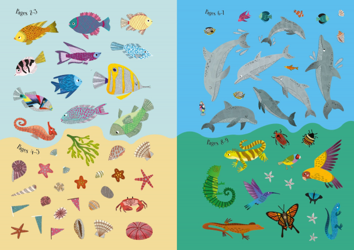 9781474968652 Usborne Sparkly Summer Sticker Book [2]