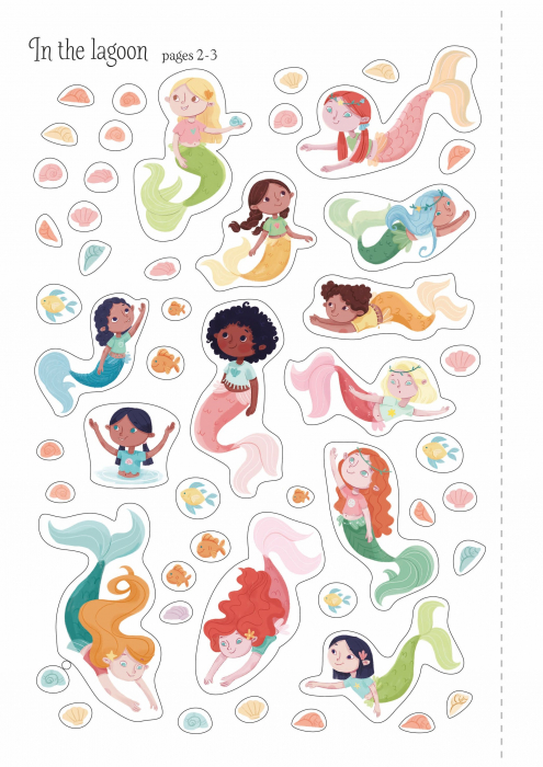 9781474968195 Usborne Little First Stickers Mermaids [3]