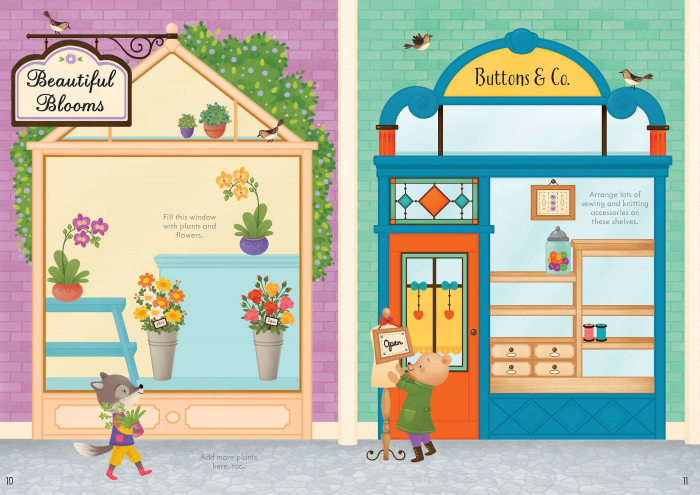 9781474951296 Usborne Little First Stickers Shops [4]