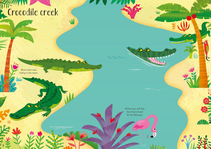 9781474964425 Usborne Little First Stickers Jungle [4]
