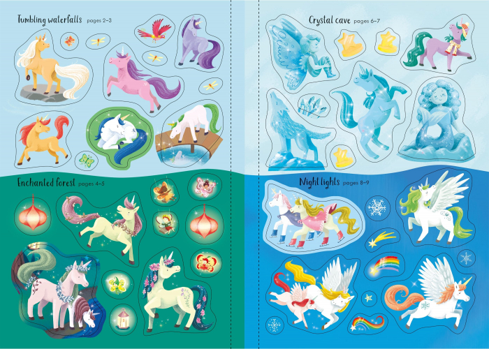 9781474995580 Sparkly Unicorns Sticker Book [2]