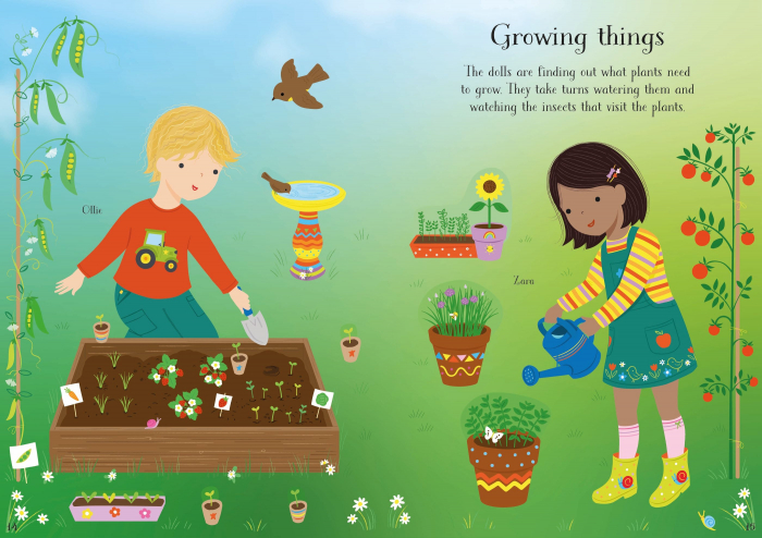 9781805077459 Usborne Little Sticker Dolly Dressing Starting School [5]