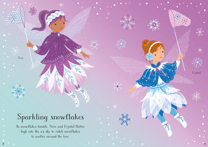 9781474999229 Usborne Little Sticker Dolly Dressing Christmas Fairy [7]