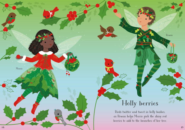 9781474999229 Usborne Little Sticker Dolly Dressing Christmas Fairy [3]