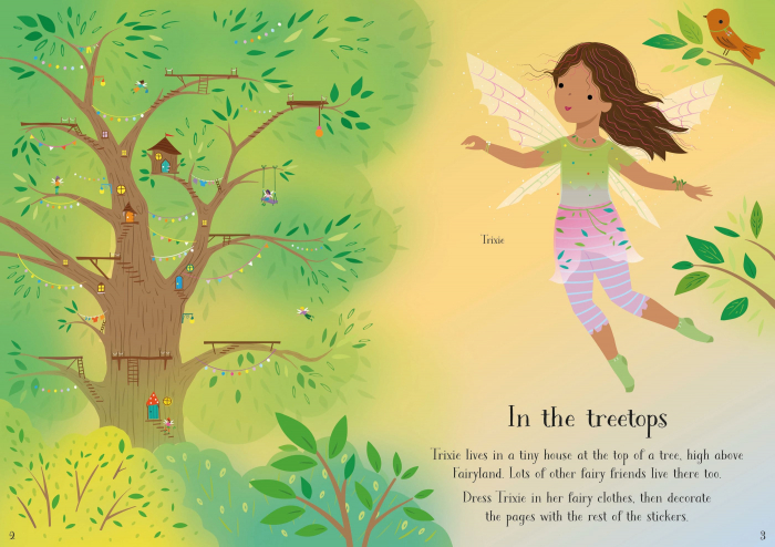 9781805312307 Usborne Little Sticker Dolly Dressing Treetop Fairies [2]