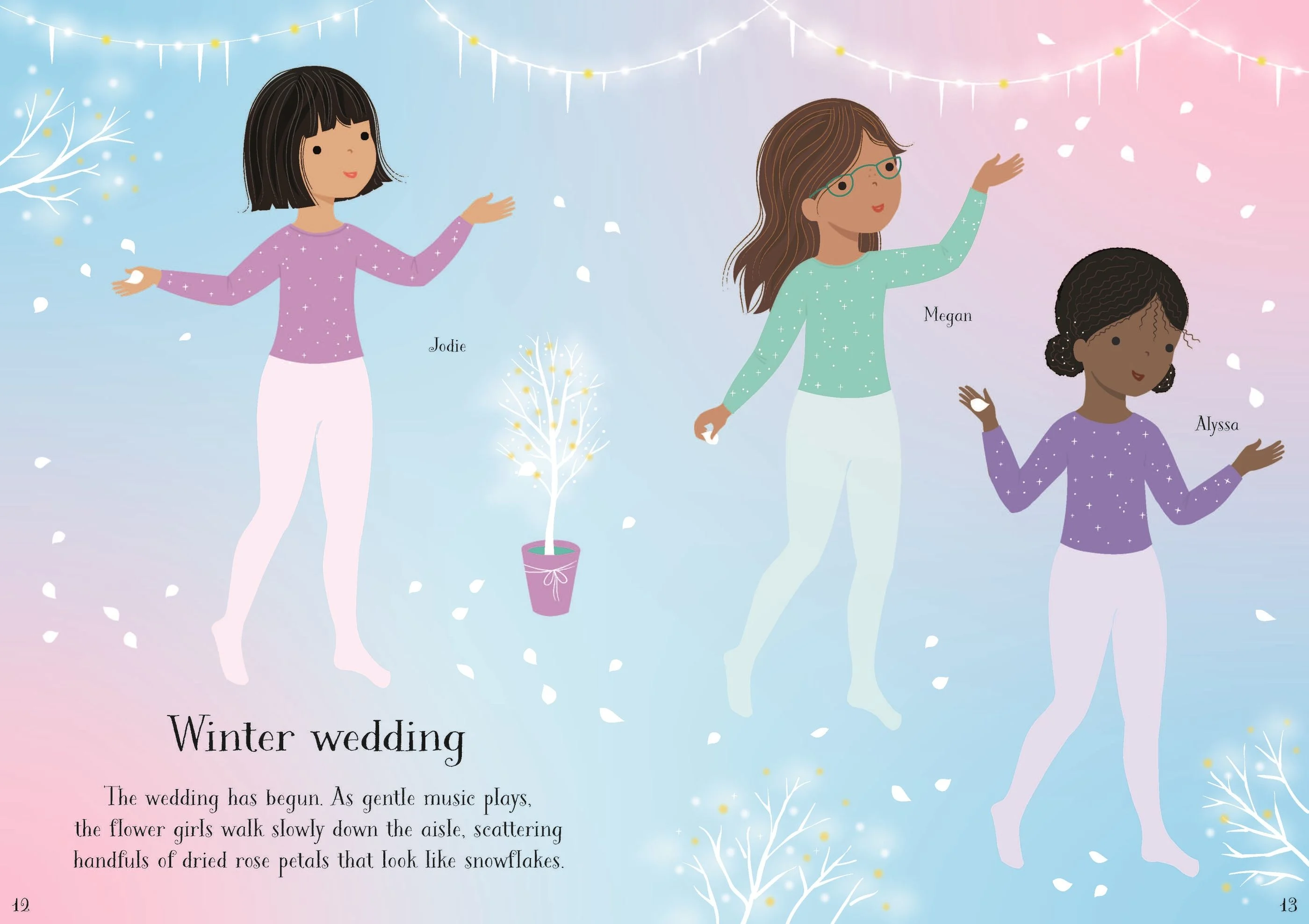 9781805077015 Usborne Little Sticker Dolly Dressing Bridesmaids [6]