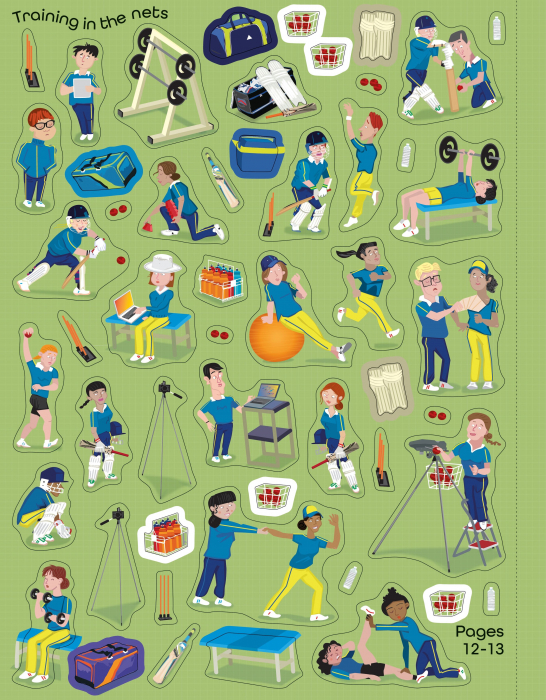 9781474921770 Usborne Cricket Sticker Book [4]