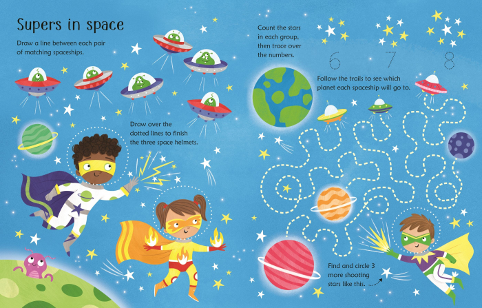 9781474986854 Usborne Wipe-Clean Superhero Activities [2]
