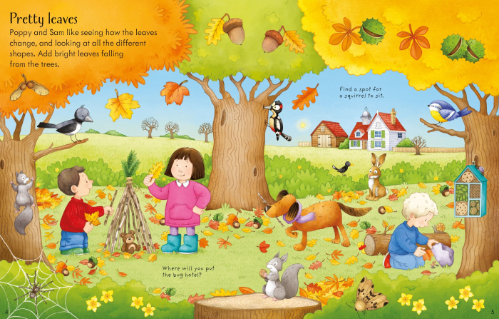 9781803701028 Usborne Poppy and Sam's Autumn Sticker Book [4]