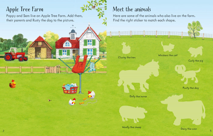 9781474952774 Usborne Poppy and Sam's Animals Sticker Book [2]