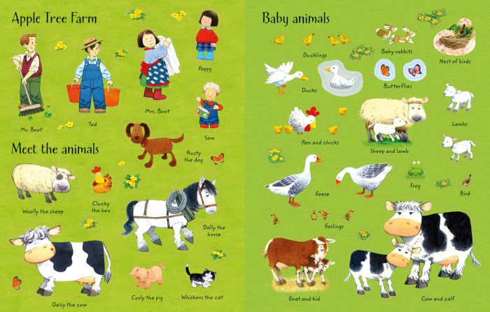 9781474952774 Usborne Poppy and Sam's Animals Sticker Book [4]