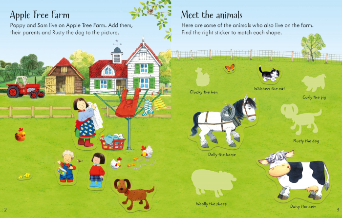 9781474952774 Usborne Poppy and Sam's Animals Sticker Book [3]