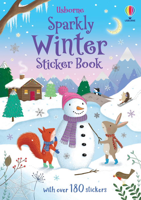 9781803703268 Usborne Sparkly Winter Sticker Book [1]