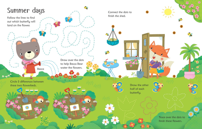 9781474919005 Usborne Wipe-Clean Garden Activities [3]