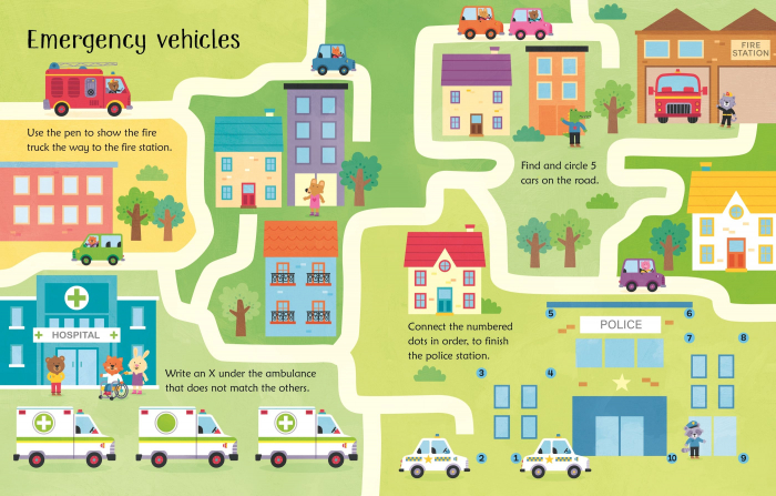 9781805316626 Usborne Wipe-Clean Things That Go Activities [4]