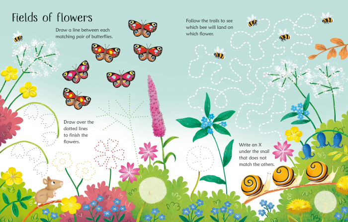 9781805073994 Usborne Wipe-Clean Spring Activities [3]