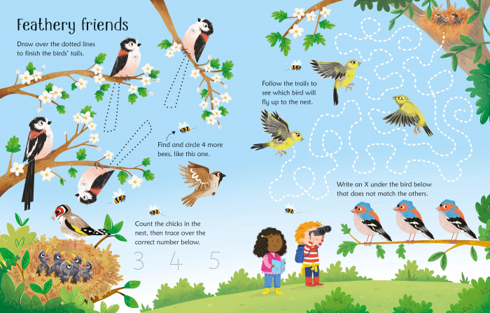 9781805073994 Usborne Wipe-Clean Spring Activities [2]