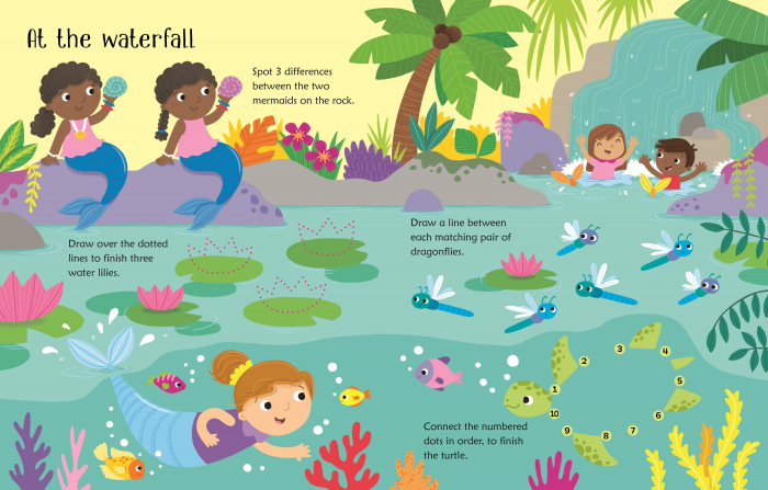 9781801319195 Usborne Wipe-Clean Mermaid Activities [3]