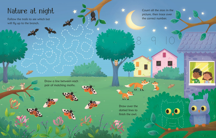 9781801319188 Usborne Wipe-Clean Nature Activities [4]