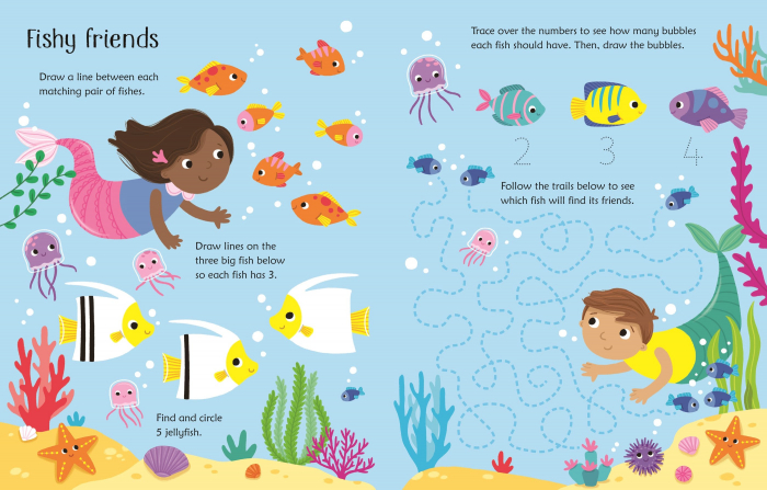 9781801319195 Usborne Wipe-Clean Mermaid Activities [2]