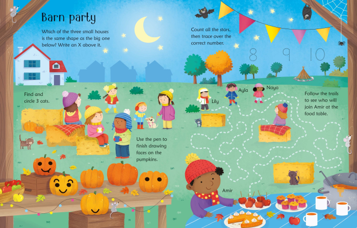 9781835408780 Usborne Wipe-Clean Autumn Activities [3]