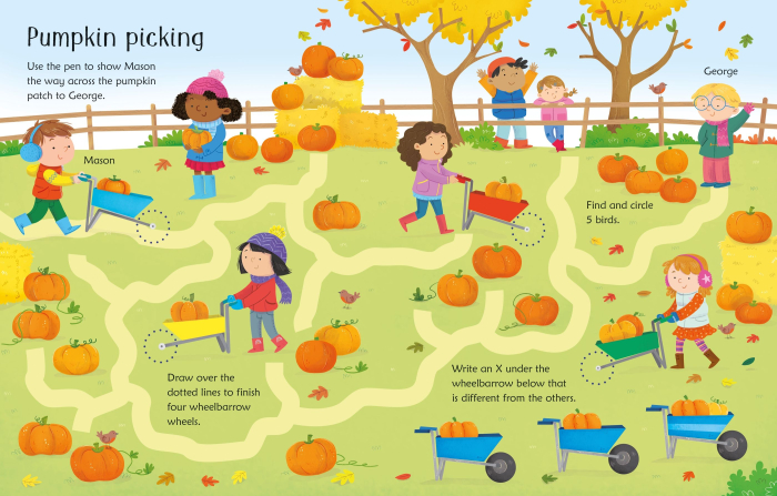 9781835408780 Usborne Wipe-Clean Autumn Activities [2]