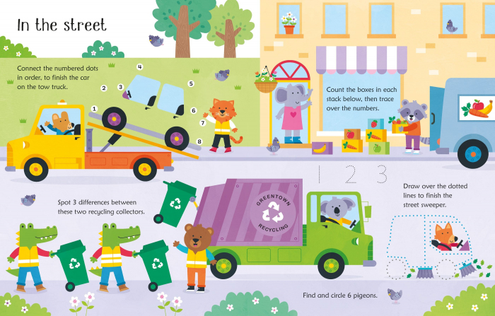 9781805074007 Usborne Wipe-Clean Trucks and Diggers Activities [3]