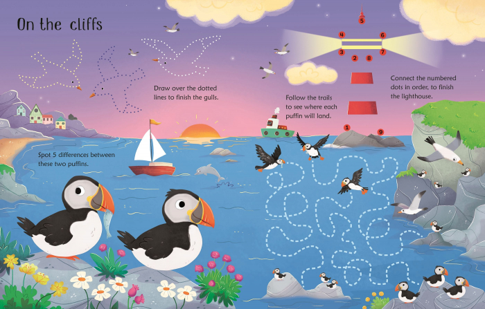 9781474995665 Usborne Wipe-Clean Seashore Activities [4]