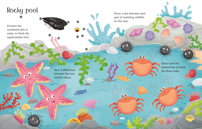 9781474995665 Usborne Wipe-Clean Seashore Activities [2]