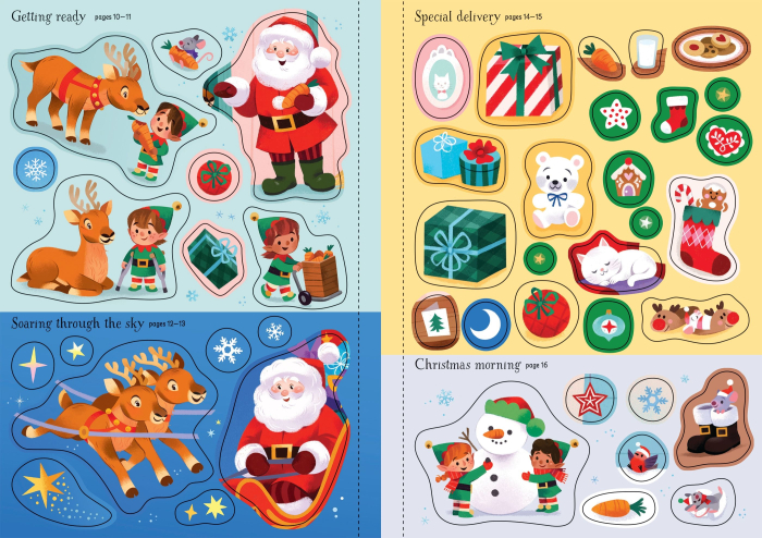 9781835404324 Usborne Sparkly Santa Sticker Book [6]