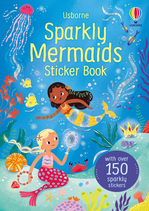 9781805070870 Usborne Sparkly Mermaids Sticker Book [1]
