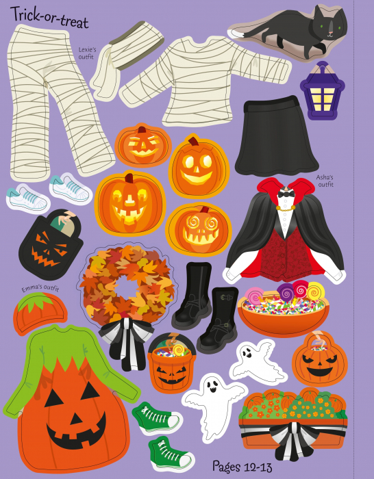 9781474986922 Usborne Sticker Dolly Dressing Halloween [3]