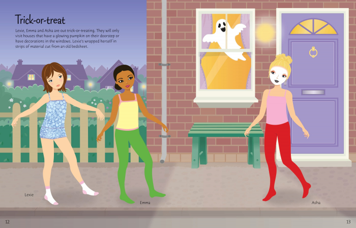 9781474986922 Usborne Sticker Dolly Dressing Halloween [2]