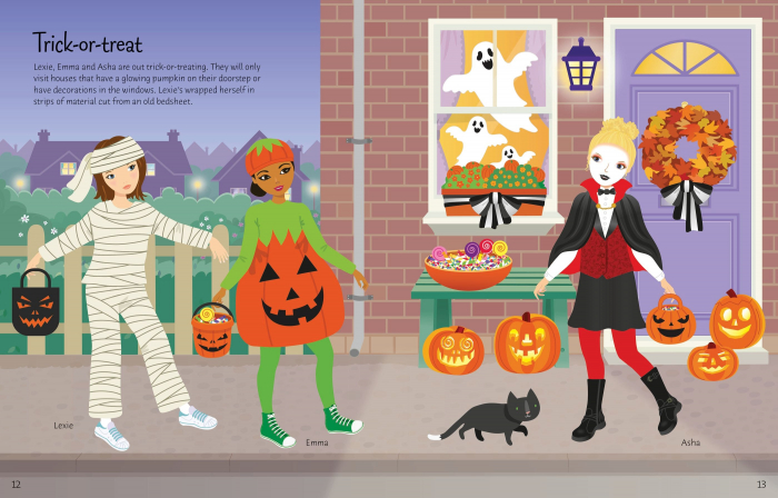 9781474986922 Usborne Sticker Dolly Dressing Halloween [4]
