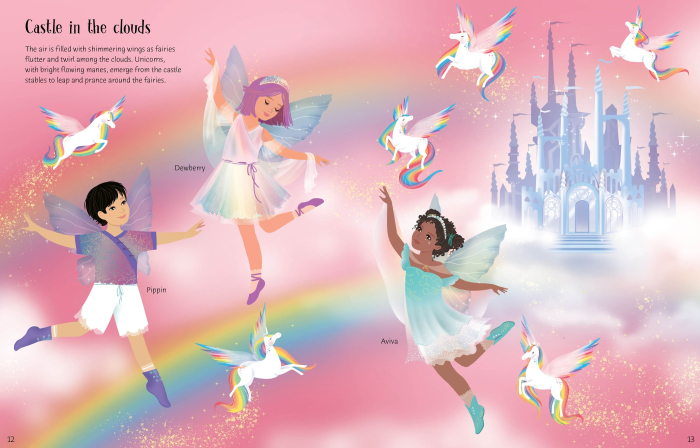 9781836049784 Usborne Sticker Dolly Dressing Rainbow Unicorns and Magical Kingdom [9]