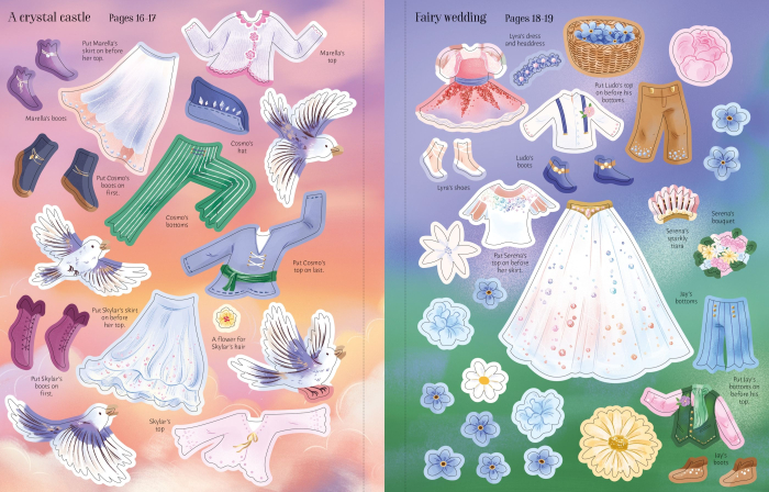 9781836045960 Usborne Sticker Dolly Dressing Crystal Fairies [7]