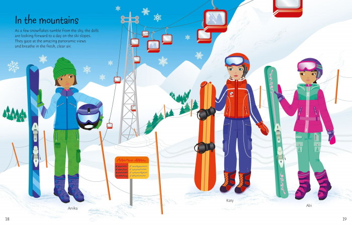 9781474999526 Usborne Sticker Dolly Dressing Winter Wonderland [9]
