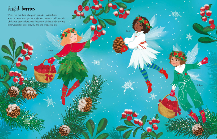 9781805072423 Usborne Sticker Dolly Dressing Christmas Fairies [3]