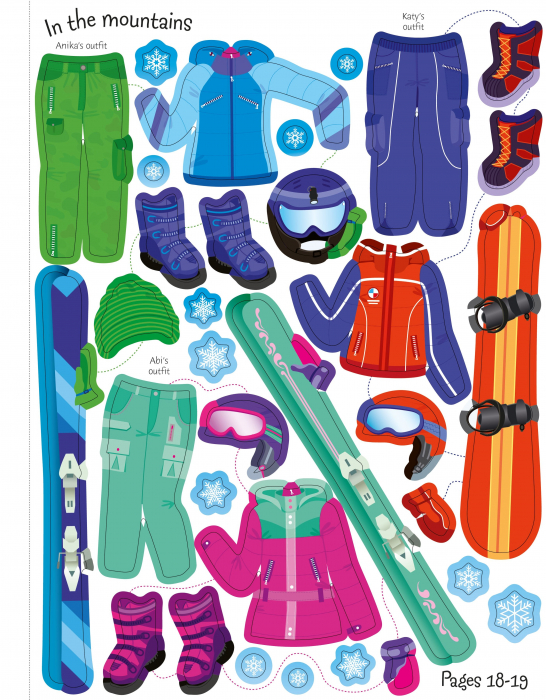 9781474999526 Usborne Sticker Dolly Dressing Winter Wonderland [10]